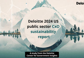 Deloitte 2024 US public sector CxO sustainability report graphic